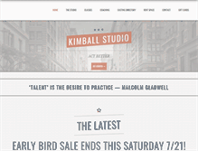 Tablet Screenshot of kimballstudio.com
